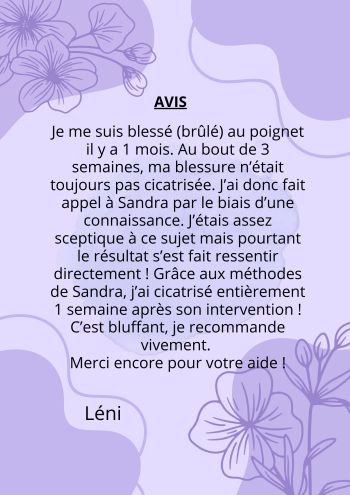 Brûlure poignet - Août 2025