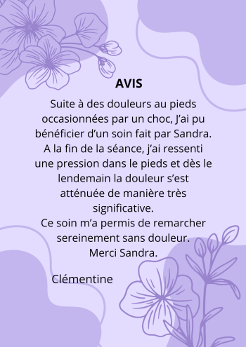Douleur pieds - Août 2025